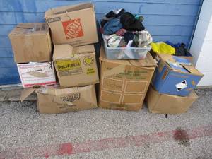 lot 136 image: LOT-10-Boxes Of Mixed Used Clothing