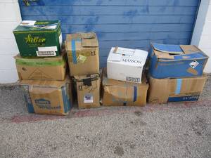 lot 135 image: LOT-9-Boxes Of Mixed Used Clothing