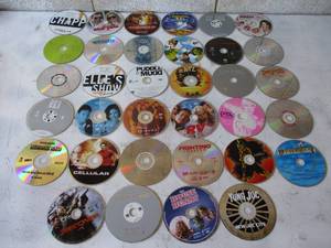 lot 46 image: Lot Of 34 Mixed Titles DVDs , No Cases