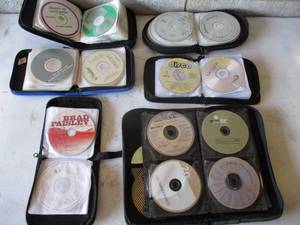 lot 47 image: 6-Travel Cases Of Mixed Artist CDs