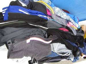 lot 96 image: Assorted athletic clothing, including Adidas, 90 Degree by Reflex, and more