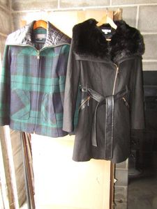 lot 108 image: Pendleton Woolen Mills wool coat and Via Spiga size 6 womens wool coat