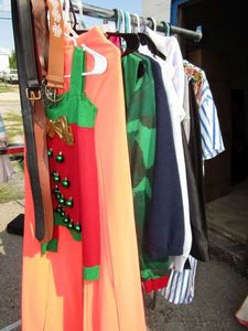 lot 109 image: Assorted womens Christmas sweaters and casual clothing, including Blizzard Bay, Gianni Bini, Columbia, and more