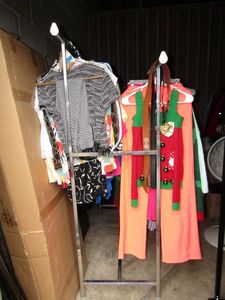 lot 113 image: Metal commercial clothing rack (clothing not included)