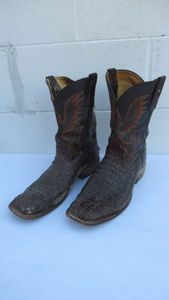 lot 90 image: Rios of Mercedes leather cowboy boots with Goodyear Neolite soles