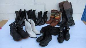 lot 110 image: Womens boots and shoes, including Tommy Hilfiger, The North Face, Zara, and more