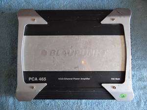 lot 12 image: Blaupunkt PCA465 4-channel Car Amplifier with Aux Input 65 watts RMS x 4 - 700 watt Output