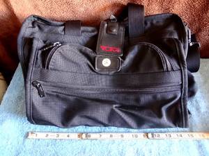 lot 28 image: Tumi Black Organizer Laptop Briefcase