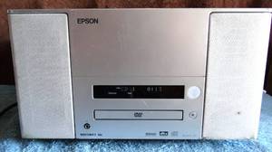 lot 61 image: EPSON MovieMate 30s w Sound by JVC Home Theater 3LCD Projector  EMP-TWD3 $$$