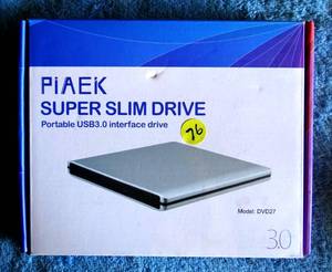 lot 76 image: PIAEK SUPER SLIM 3.0 DRIVE - MODEL DVD27 - NIB