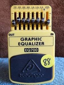 lot 88 image: Behringer EQ700 7-Band Graphic Equalizer Guitar  Bass Effects Pedal