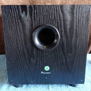 lot 108 image: Pioneer SW-8MK2 Andrew Jones Designed 100-Watt Powered Subwoofer $$$$