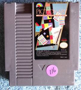 lot 116 image: Pictionary NES Nintendo Game - authentic - original
