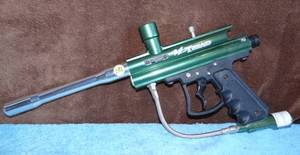 lot 136 image: Viewloader VL TRIAD Paintball Gun Marker Green