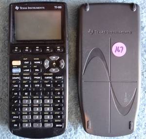 lot 167 image: Texas Instruments TI-86 Graphing Calculator w Cover