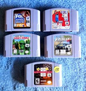 lot 178 image: VINTAGE NINTENDO 64 GAMES - (X5)