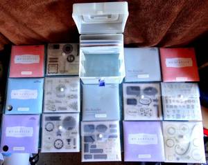 lot 208 image: JRL Design - My Acrylix Scrap Book Collections - 17 Assorted Patterns