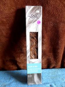 lot 230 image: She CLIP & GO - 100% Remy Human Hair - Seven PC Extension P427, 18, 100 gram - CHECK COMPS $$$