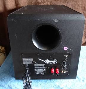 lot 266 image: Klipsch Powered Subwoofer Model SW-450 Home Theater Surround Audio $$$