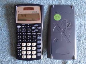 lot 306 image: Texas Instrument TI 30x IIS Scientific Calculator w Cover