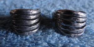 lot 317 image: LOVELY PAIR OF EARRINGS STAMPED STERLING