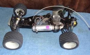 lot 325 image: RC RACING CAR - NO BODY AS SHOWN