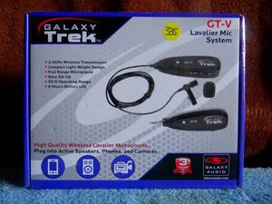 lot 335 image: Galaxy Audio Galaxy Trek GT-V Portable Wireless Lavalier Microphone Black $$$