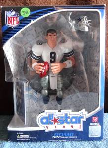 lot 342 image: RARE NFL All Star Vinyl Figure MIB Dallas Cowboys Tony Romo Series 1 Upper Deck 2008 $$$