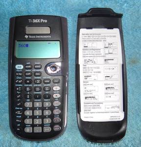 lot 347 image: Texas Instruments TI-36X Pro Advanced Scientific 4-Line Calculator Dual-Power wCover