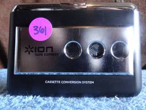 lot 361 image: ION Tape Express Plus Cassette Tape to Digital Converter & Player $$