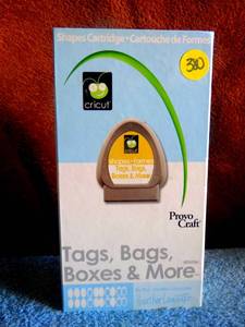 lot 380 image: CRICUT - TAGS, BAGS, & BOXES CARTRIDGE
