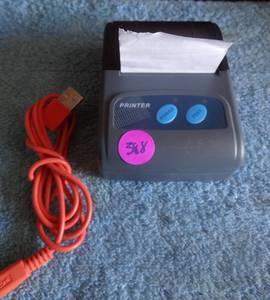 lot 388 image: Alacrity Portable Bluetooth USB Mini Thermal Receipt Printer MJ-581 $$