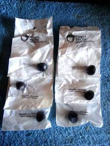 lot 389 image: Acorn CL3BP Hand Forged Black Iron Clavos Round (6 TOTAL) NEW - $90.00 VALUE