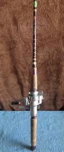 lot 399 image: GARCIA CONOLON FISHING ROD W QUNTUM MICRO REEL - COMPLETE