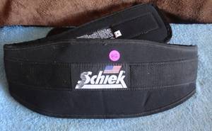 lot 412 image: Schiek Sports Model 2004 Nylon 4 34 Weight Lifting Belt - MEDIUM