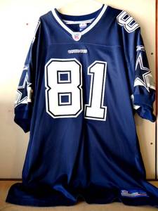 lot 197 image: DALLAS COWBOYS TERRELL OWENS #81 NFL ON FIELD JERSEY - ALL LETTERS, NUMBERS SEWN ON - SIZE 56 3XL