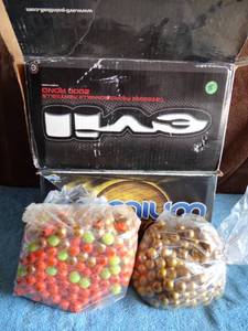 lot 78 image: TWO BOXES OF ASSORTED PAINT BALLS AS SHOWN