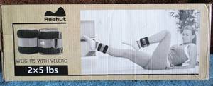 lot 94 image: AnkleWrist Weights Set Women Men for Fitness, Exercise 2 x 5lbs (One Pair) - NEW