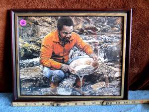 lot 122 image: 11 X 14 GOLD MINOR PANNING PRINT