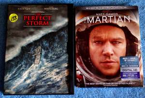 lot 133 image: PERFECT STORM & MARTIAN DVD MOVIES