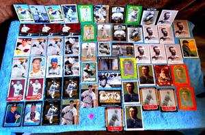 lot 137 image: LARGE LOT OF THROWBACK BASEBALL STARS INCLUDING MEL OTT, WHITEY FORD, BOB FULLER & MORE