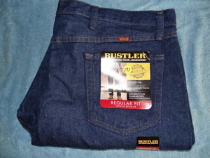 lot 171 image: MENS RUSTLER JEANS - NEW WTAGS - REGULAR FIT 44X30