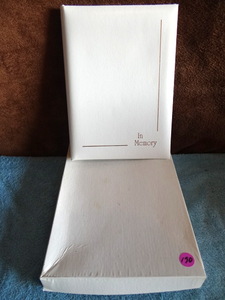 lot 190 image: IN MEMORY SIGNATURE BOOK - MARKS ALL EVENTS IN A MEMORIAL SERVICE FOR DECEASED
