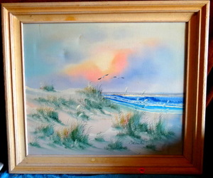 lot 193 image: BEAUTIFUL FRAMED ORIGINAL OIL PAINTING BY UNIDENTIFIED ARTIST