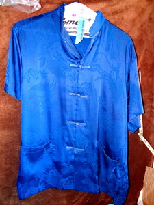 lot 223 image: AILYSON CHINESE STYLE SHIRT - BLUE MENS XL