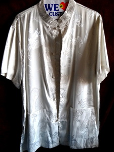lot 231 image: LASHILONG CHINESE STYLE SHIRT - MENS XL ( WHITE)