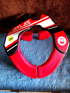 lot 237 image: ATLAS BROLL NECK BRACE - DIRT BIKE RACING - MODEL Q414-01947