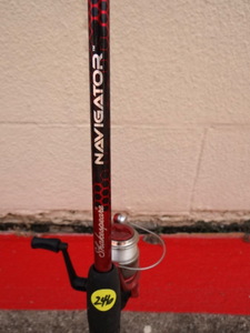 lot 246 image: SHAKESPERE NAVIGATOR ROD AND REEL COMBO FISHING POLE
