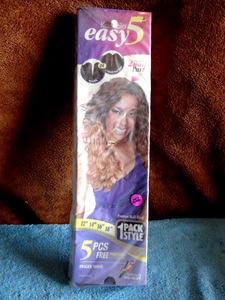 lot 256 image: Sensationnel Kanubia Easy 5 FINGER WAVE - Synthetic Weave Extensions - NIB