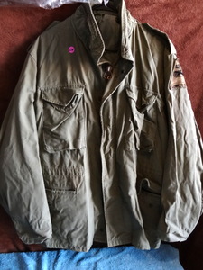lot 274 image: MILITARY JACKET - LONE STAR 49 SHOULDER BADGE